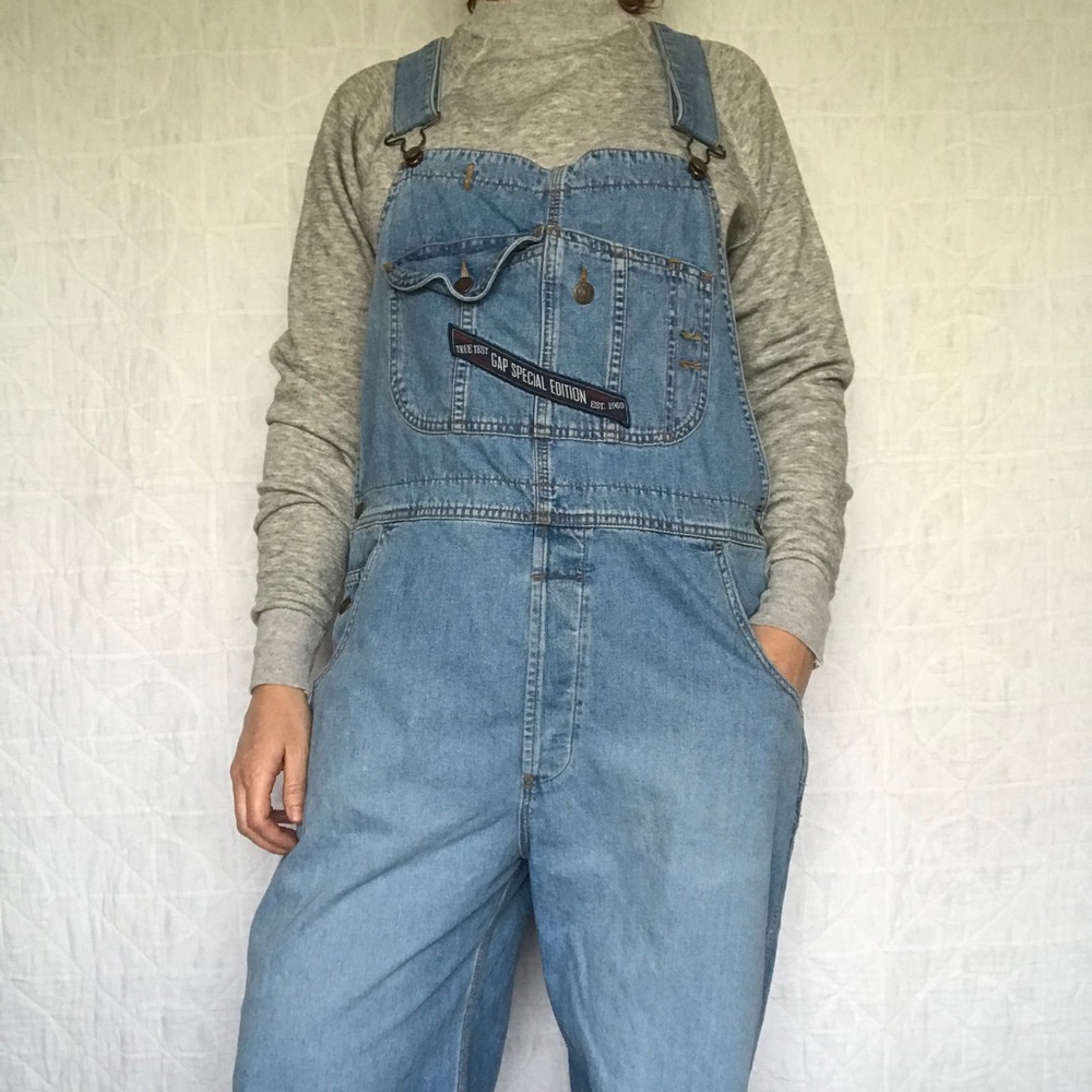 90s GAP Special Edition Denim Bib Overalls 40Wx28L